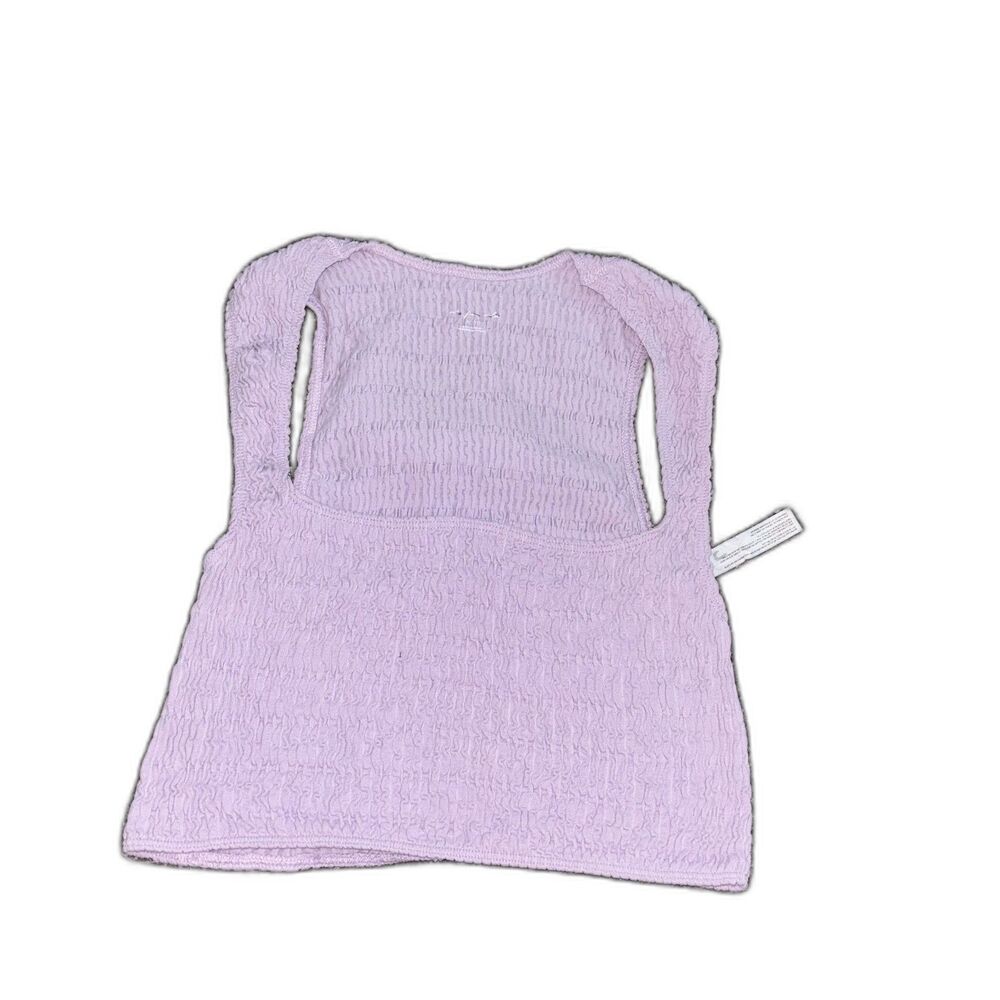 Out From Under Lavender Textured Cropped Tank Top Size XL